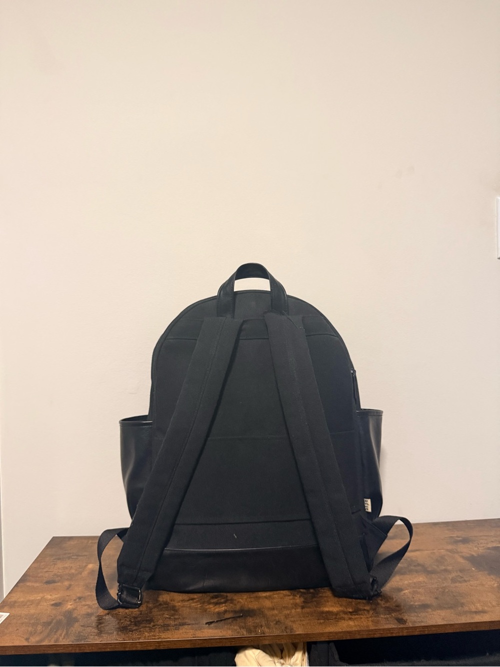 BEIS Black Travel Backpack - Picture 2 of 3